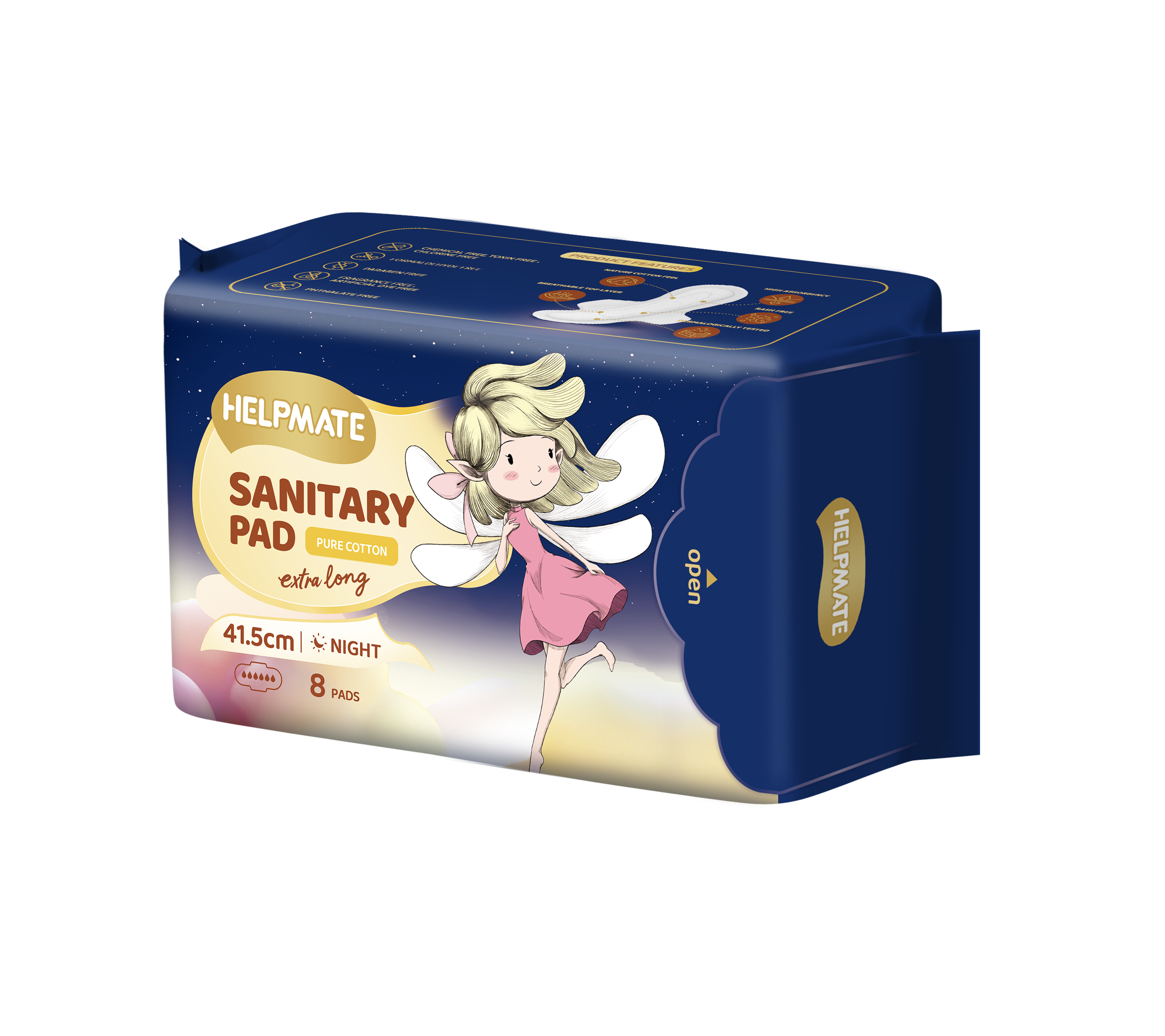 Ligne de culotte absorbante pour les filles 415 mm